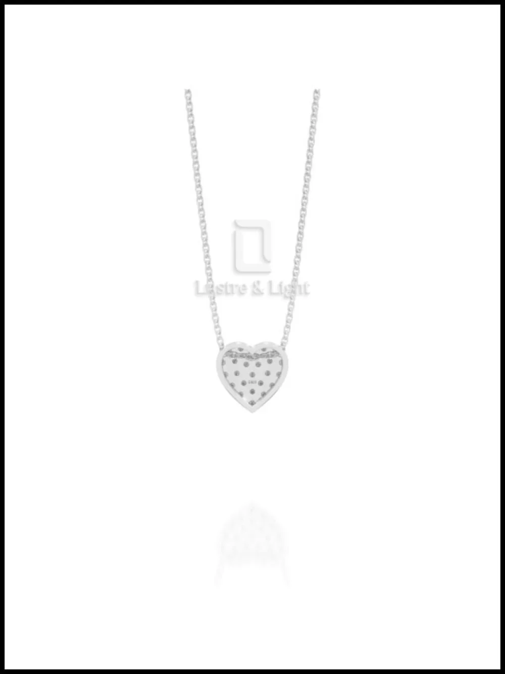 Natural Ruby Heart Pendant Necklace in Sterling Silver